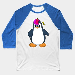 Penguin Unicorn Baseball T-Shirt